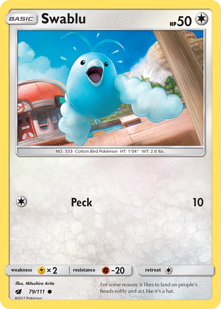 Swablu (79/111) [Sun & Moon: Crimson Invasion] | Tabernacle Games