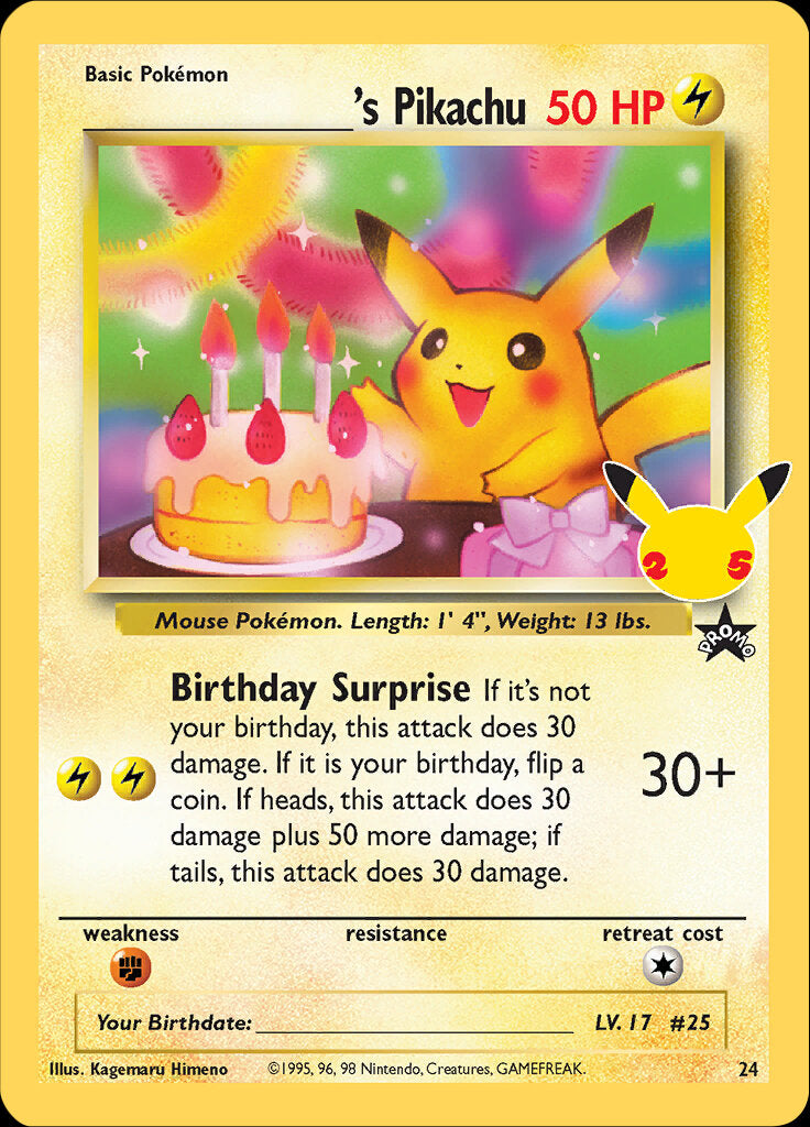 _____'s Pikachu (24) [Celebrations: 25th Anniversary - Classic Collection] | Tabernacle Games