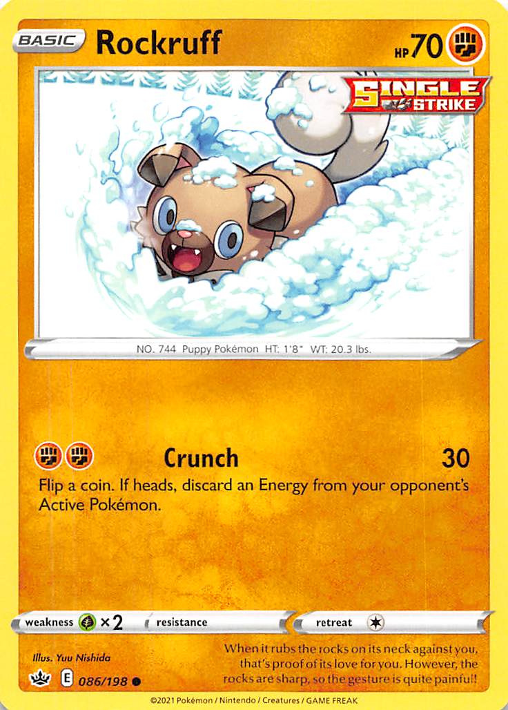 Rockruff (086/198) [Sword & Shield: Chilling Reign] | Tabernacle Games