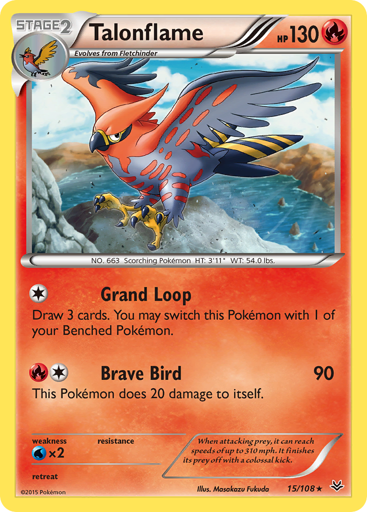 Talonflame (15/108) [XY: Roaring Skies] | Tabernacle Games