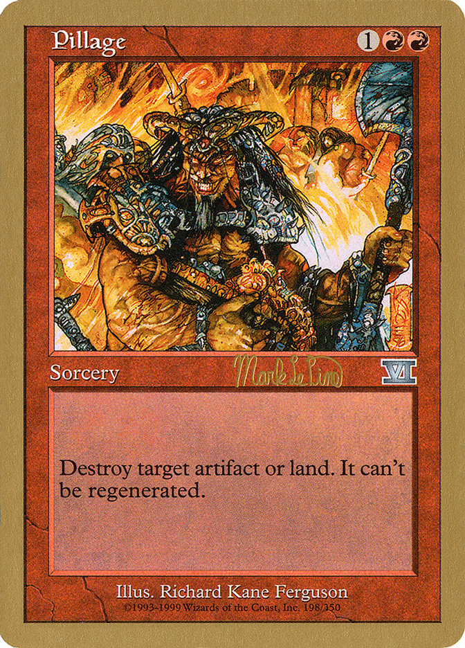 Pillage (Mark Le Pine) [World Championship Decks 1999] | Tabernacle Games