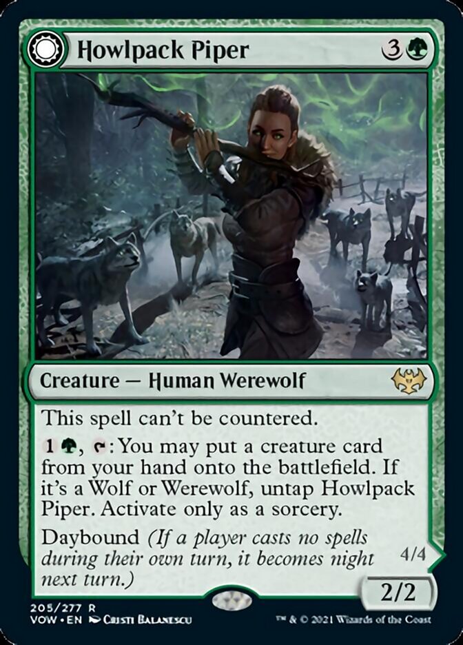 Howlpack Piper // Wildsong Howler [Innistrad: Crimson Vow] | Tabernacle Games