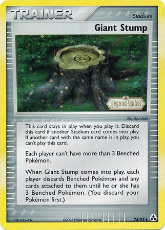 Giant Stump (75/92) (Stamped) [EX: Legend Maker] | Tabernacle Games