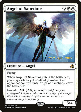 Angel of Sanctions [Amonkhet Promos] | Tabernacle Games