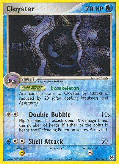 Cloyster (20/112) [EX: FireRed & LeafGreen] | Tabernacle Games