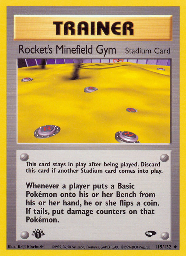 Rocket's Minefield Gym (119/132) [Gym Challenge 1st Edition] | Tabernacle Games