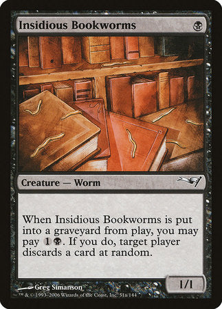 Insidious Bookworms (Version 2) [Coldsnap Theme Decks] | Tabernacle Games