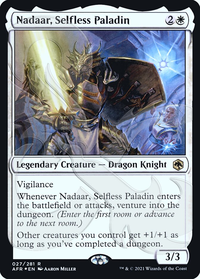 Nadaar, Selfless Paladin (Ampersand Promo) [Dungeons & Dragons: Adventures in the Forgotten Realms Promos] | Tabernacle Games