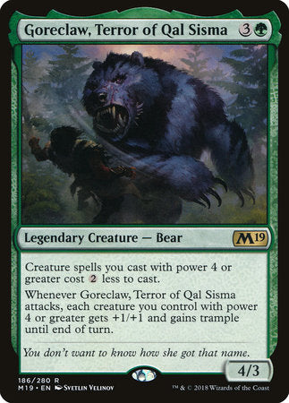 Goreclaw, Terror of Qal Sisma [Core Set 2019] | Tabernacle Games