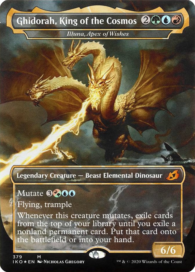 Illuna, Apex of Wishes - Ghidorah, King of the Cosmos (Godzilla Series) [Ikoria: Lair of Behemoths] | Tabernacle Games