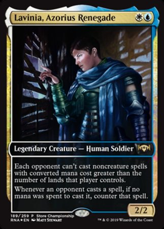 Lavinia, Azorius Renegade [Ravnica Allegiance Promos] | Tabernacle Games