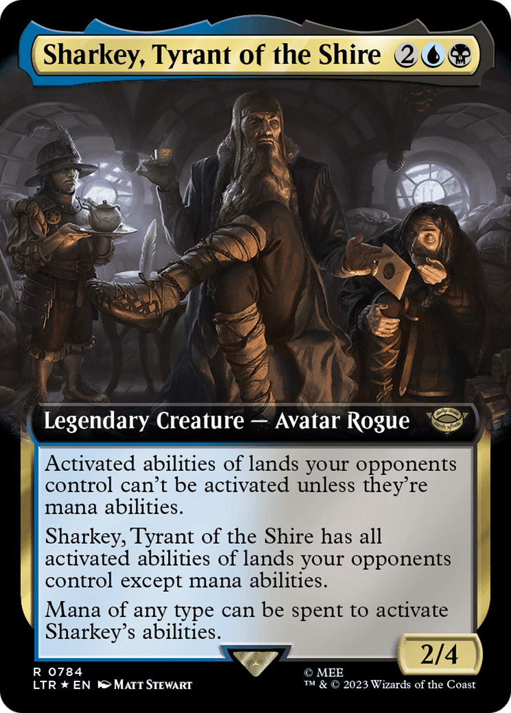 Sharkey, Tyrant of the Shire (Extended Art) (Surge Foil) [The Lord of the Rings: Tales of Middle-Earth] | Tabernacle Games