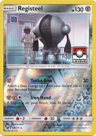 Registeel (68/111) (League Promo) [Sun & Moon: Crimson Invasion] | Tabernacle Games
