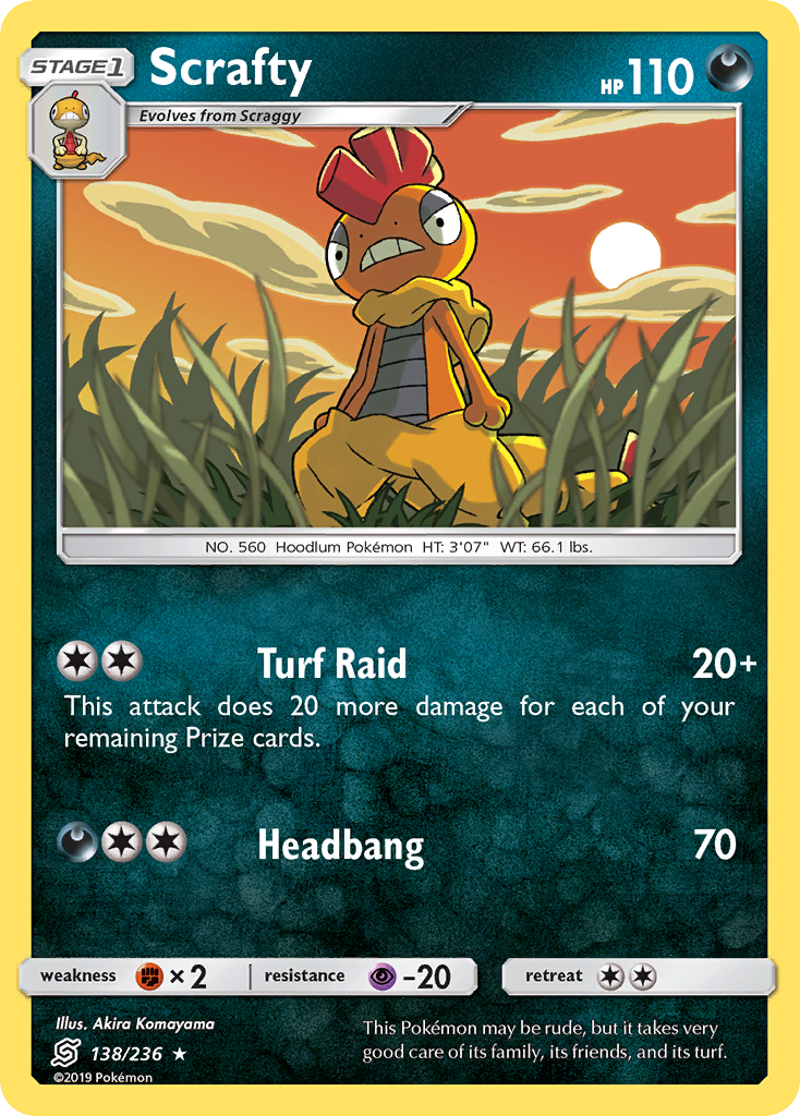 Scrafty (138/236) [Sun & Moon: Unified Minds] | Tabernacle Games