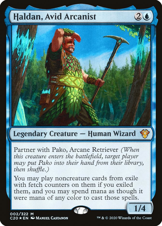 Haldan, Avid Arcanist [Commander 2020] | Tabernacle Games