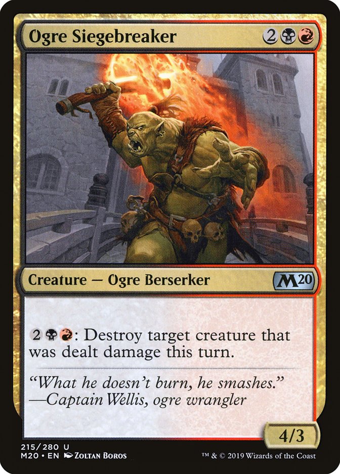 Ogre Siegebreaker [Core Set 2020] | Tabernacle Games