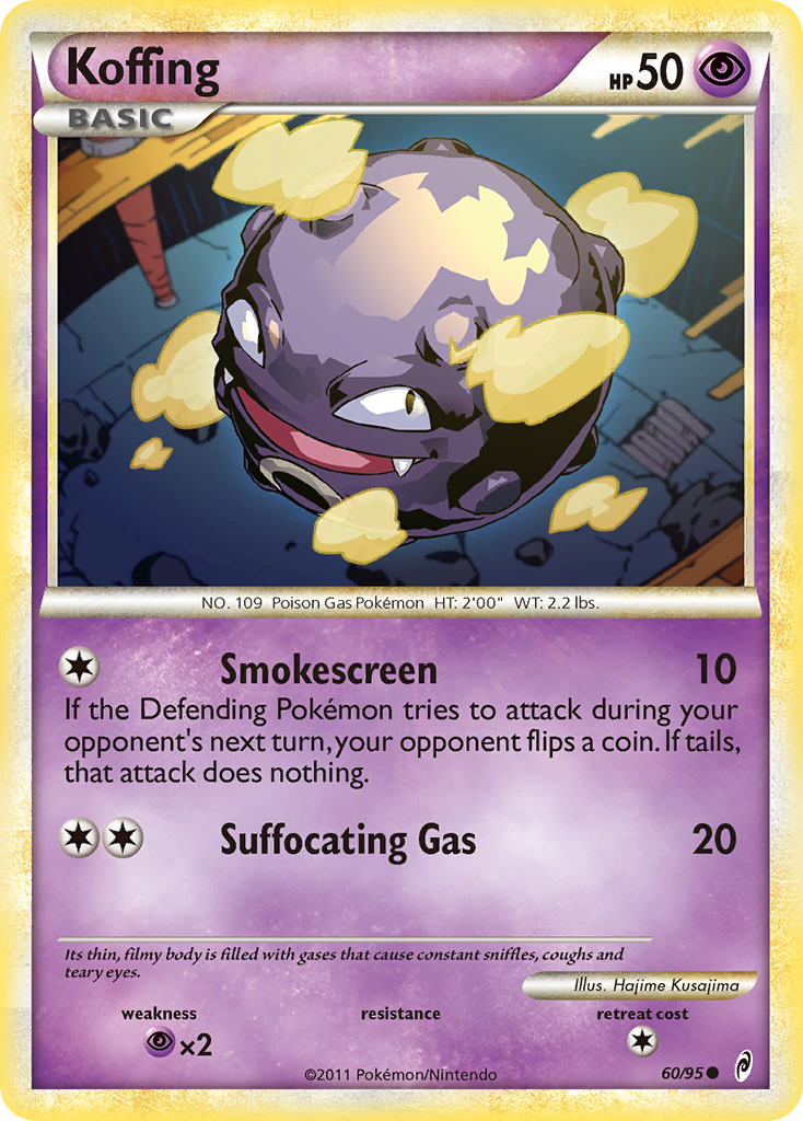 Koffing (60/95) [HeartGold & SoulSilver: Call of Legends] | Tabernacle Games