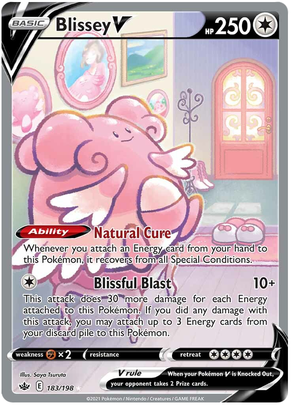 Blissey V (183/198) [Sword & Shield: Chilling Reign] | Tabernacle Games