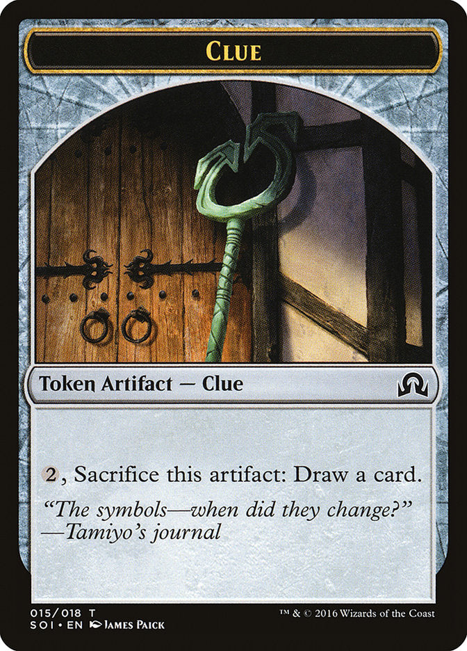 Clue (015/018) [Shadows over Innistrad Tokens] | Tabernacle Games