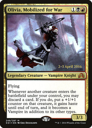 Olivia, Mobilized for War [Shadows over Innistrad Promos] | Tabernacle Games
