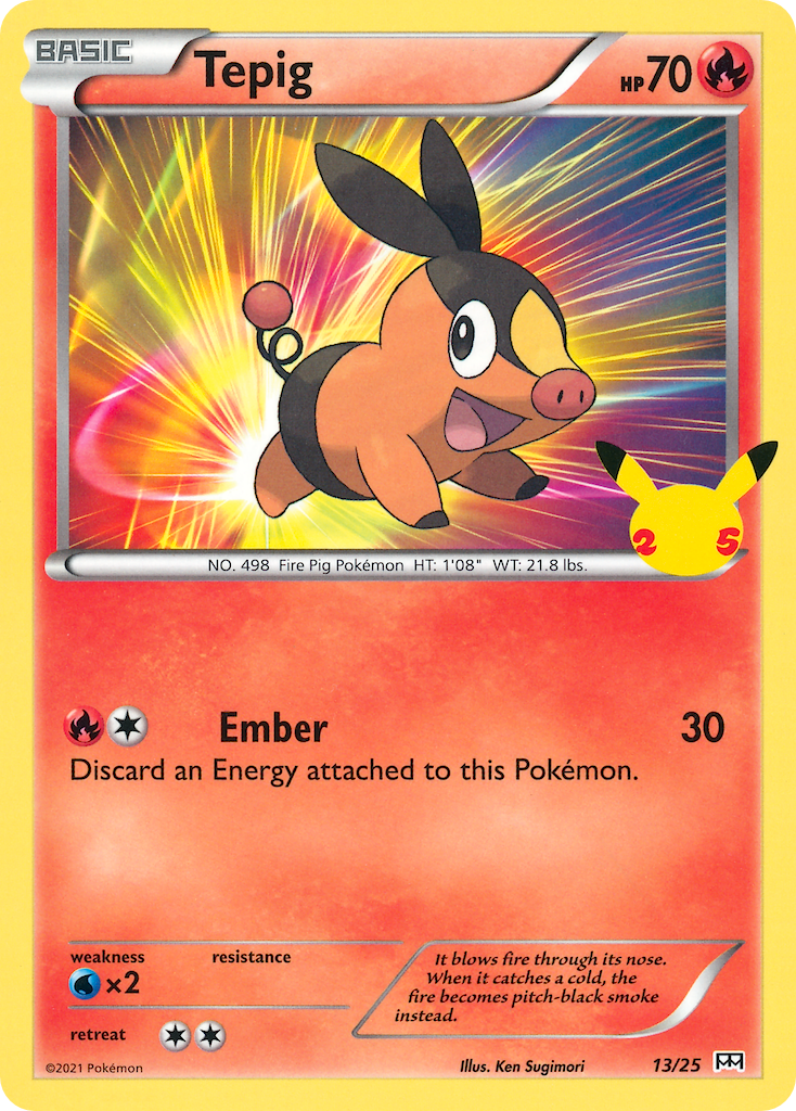 Tepig (13/25) [McDonald's 25th Anniversary] | Tabernacle Games