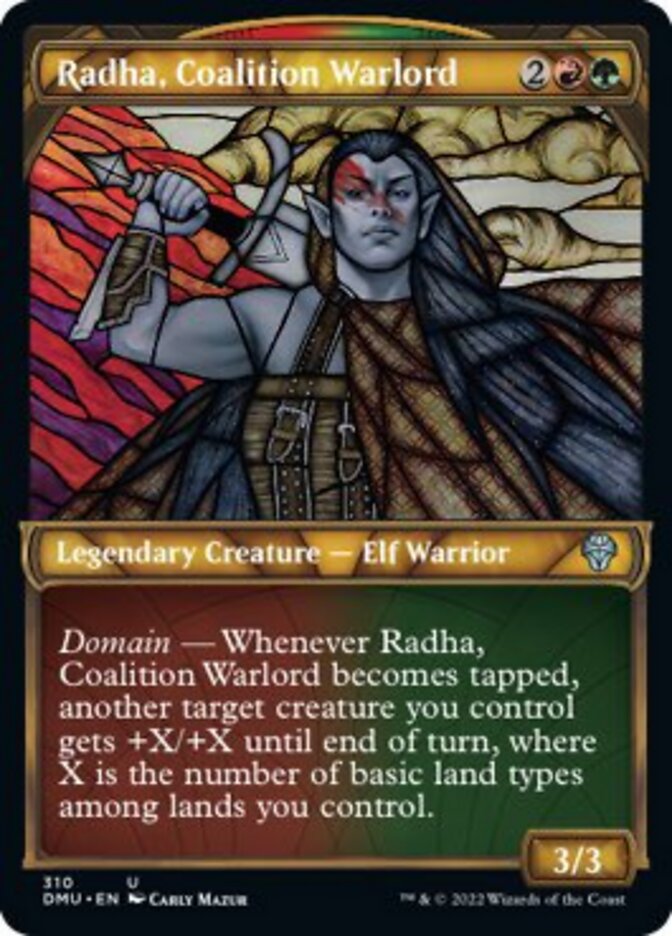 Radha, Coalition Warlord (Showcase) [Dominaria United] | Tabernacle Games