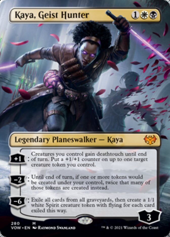 Kaya, Geist Hunter (Borderless) [Innistrad: Crimson Vow] | Tabernacle Games