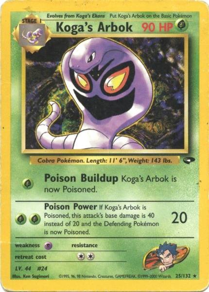 Koga's Arbok (25/132) [Gym Challenge Unlimited] | Tabernacle Games