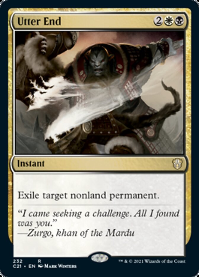 Utter End [Commander 2021] | Tabernacle Games