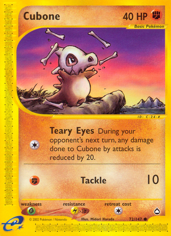 Cubone (72/147) [Aquapolis] | Tabernacle Games