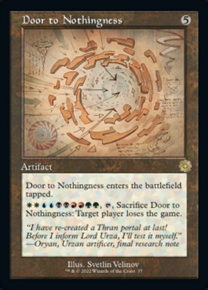 Door to Nothingness (Retro Schematic) [The Brothers' War Retro Artifacts] | Tabernacle Games