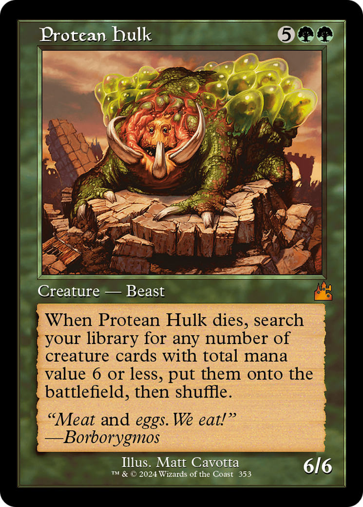 Protean Hulk (Retro Frame) [Ravnica Remastered] | Tabernacle Games