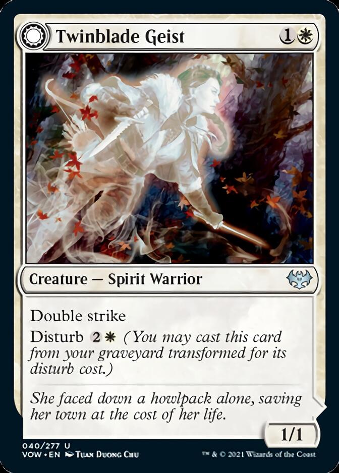 Twinblade Geist // Twinblade Invocation [Innistrad: Crimson Vow] | Tabernacle Games