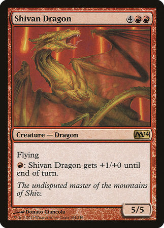 Shivan Dragon [Magic 2014] | Tabernacle Games