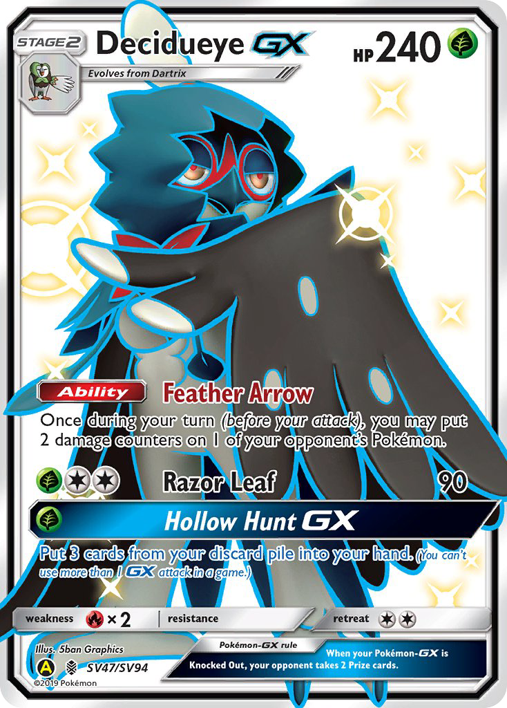 Decidueye GX (SV47/SV94) [Sun & Moon: Hidden Fates - Shiny Vault] | Tabernacle Games