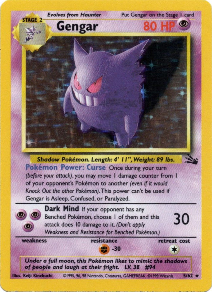 Gengar (5/62) [Fossil Unlimited] | Tabernacle Games