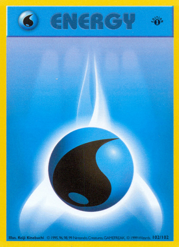 Water Energy (102/102) (Shadowless) [Base Set 1st Edition] | Tabernacle Games