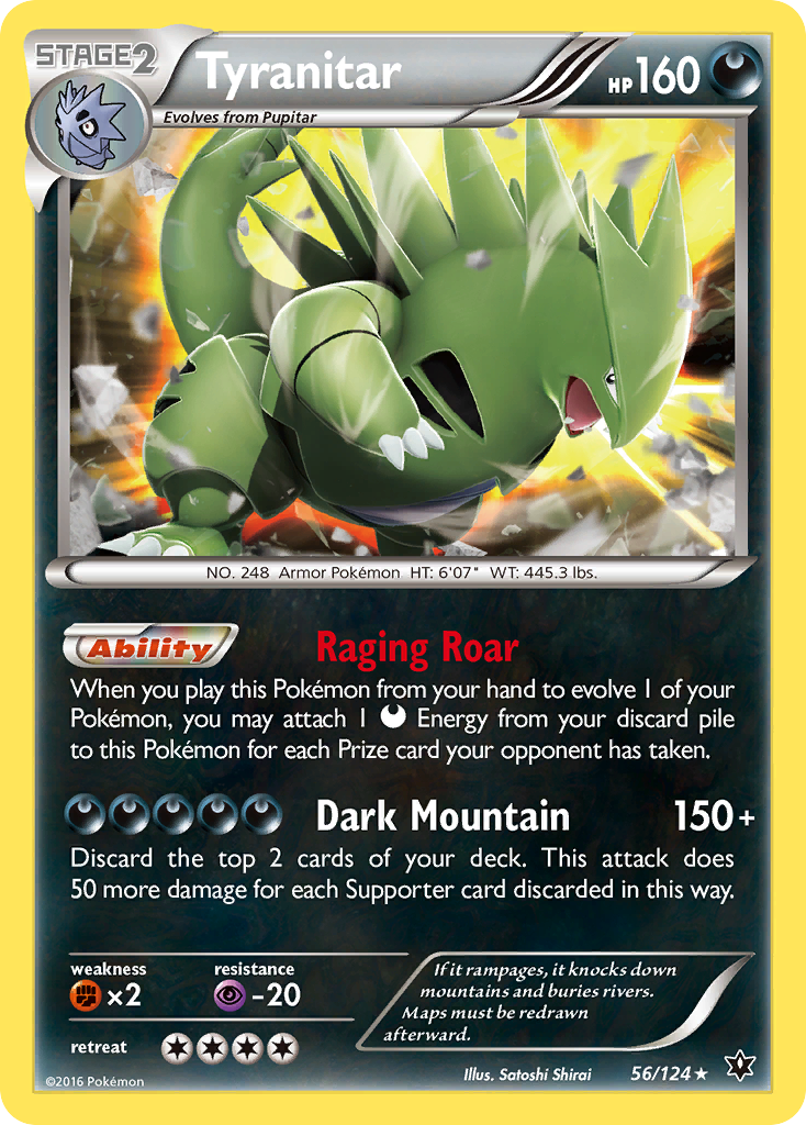 Tyranitar (56/124) [XY: Fates Collide] | Tabernacle Games