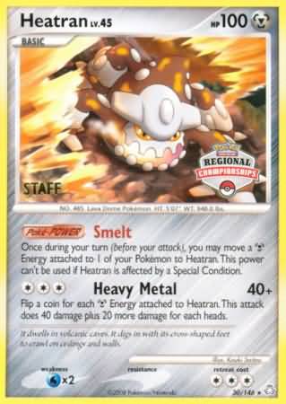 Heatran (30/146) (Regional Championships Staff) [Diamond & Pearl: Legends Awakened] | Tabernacle Games