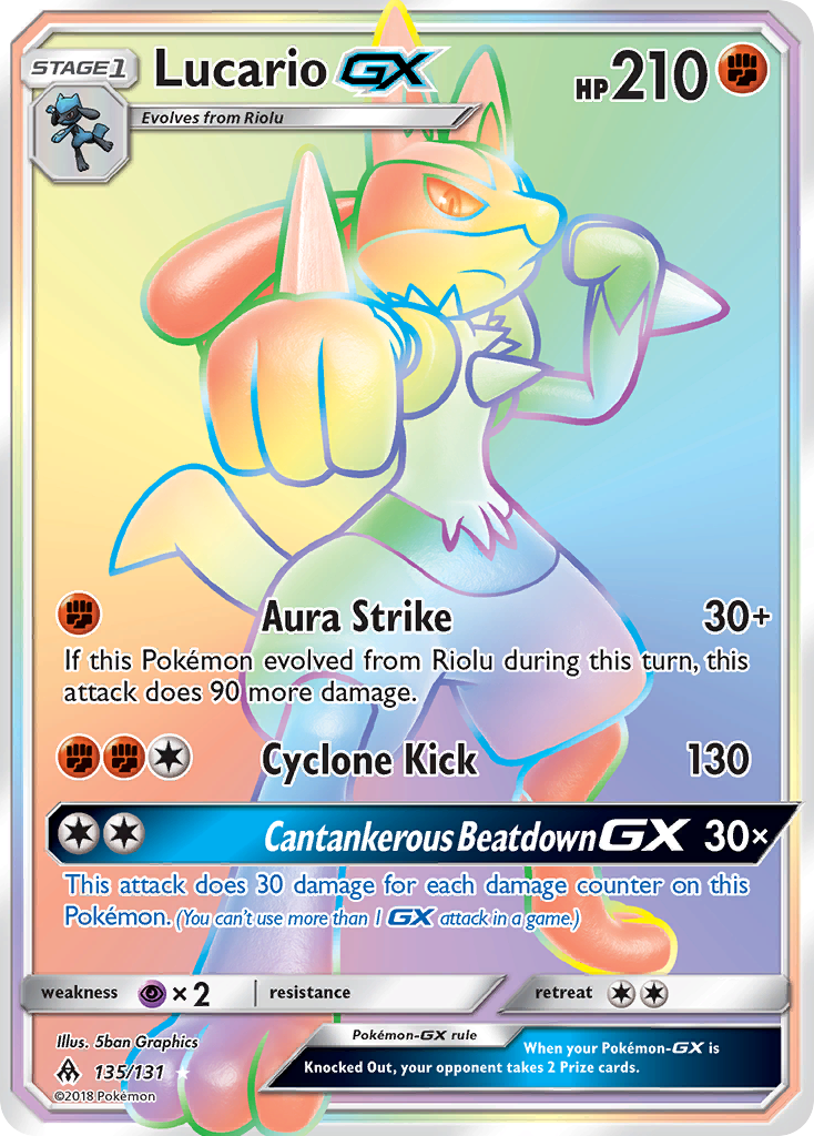 Lucario GX (135/131) [Sun & Moon: Forbidden Light] | Tabernacle Games