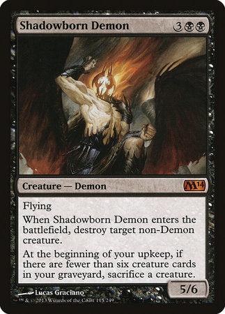Shadowborn Demon [Magic 2014] | Tabernacle Games