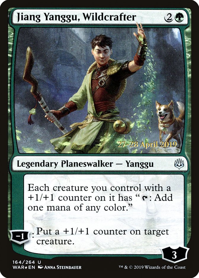 Jiang Yanggu, Wildcrafter  [War of the Spark Prerelease Promos] | Tabernacle Games