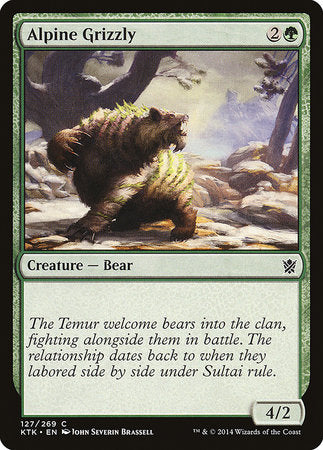 Alpine Grizzly [Khans of Tarkir] | Tabernacle Games