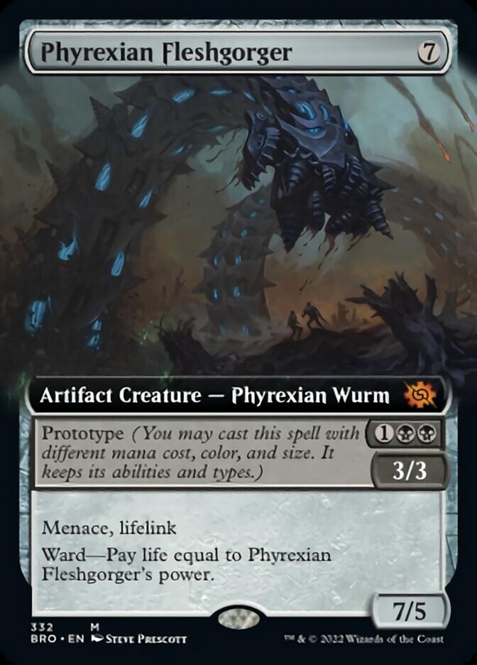 Phyrexian Fleshgorger (Extended Art) [The Brothers' War] | Tabernacle Games