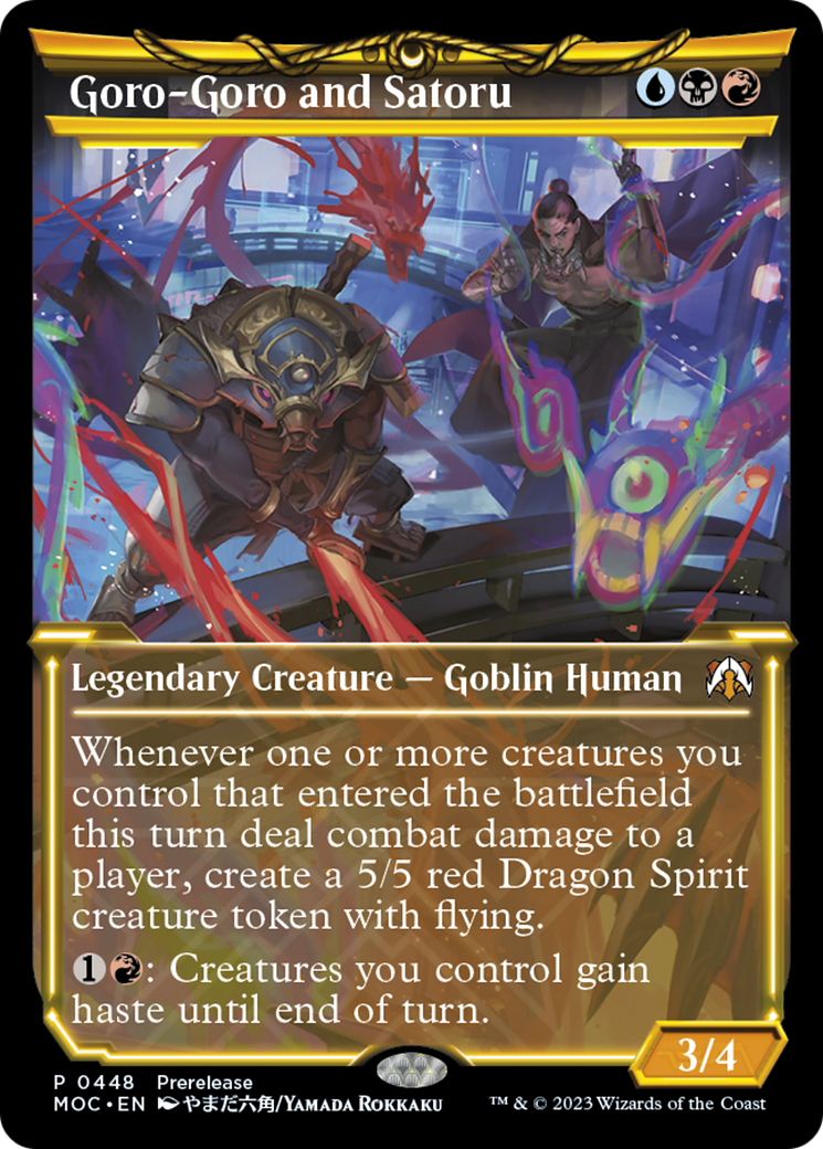 Goro-Goro and Satoru (Showcase Planar Booster Fun) [March of the Machine Commander Prerelease Promos] | Tabernacle Games