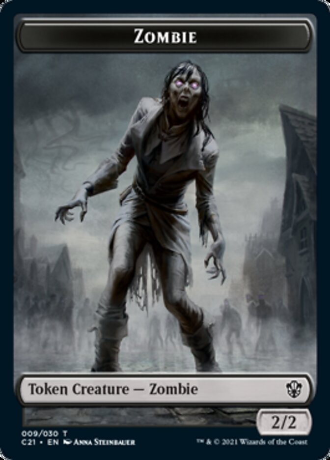 Zombie // Spirit Token [Commander 2021 Tokens] | Tabernacle Games