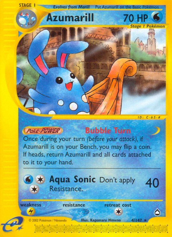 Azumarill (4/147) [Aquapolis] | Tabernacle Games