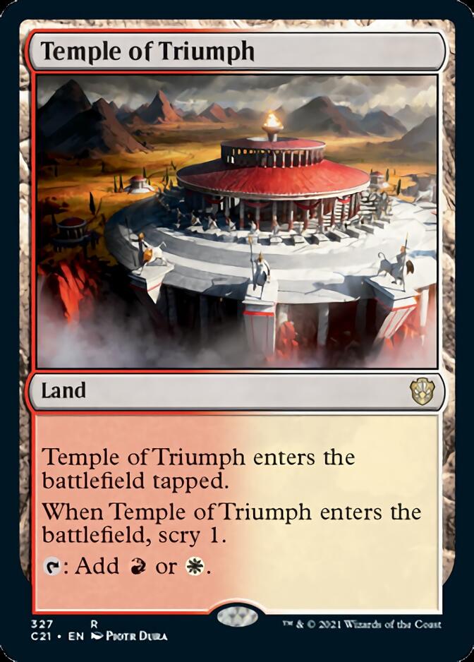 Temple of Triumph [Commander 2021] | Tabernacle Games