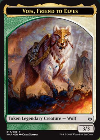 Voja, Friend to Elves Token [War of the Spark Tokens] | Tabernacle Games