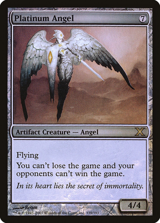 Platinum Angel (Premium Foil) [Tenth Edition] | Tabernacle Games